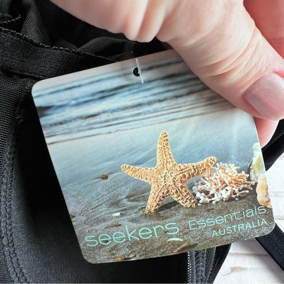 NWT Seekers Swimwear Multi Color Ruched One Piece size 8 - Picture 7 of 8